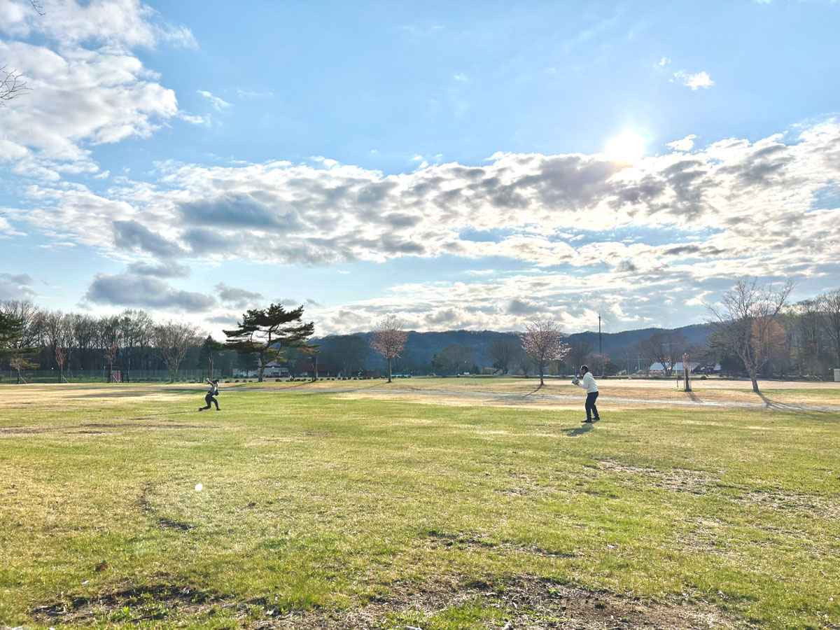 北海道, 大自然, キャッチボール