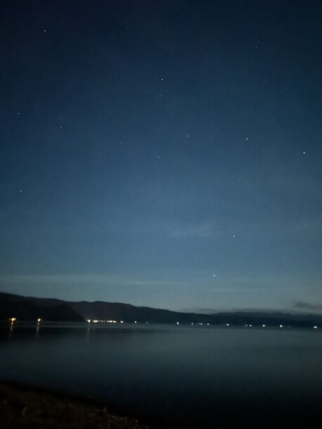 洞爺湖, 夜空、 星空