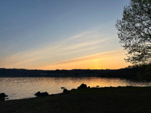洞爺湖, 夕日, 日暮れ