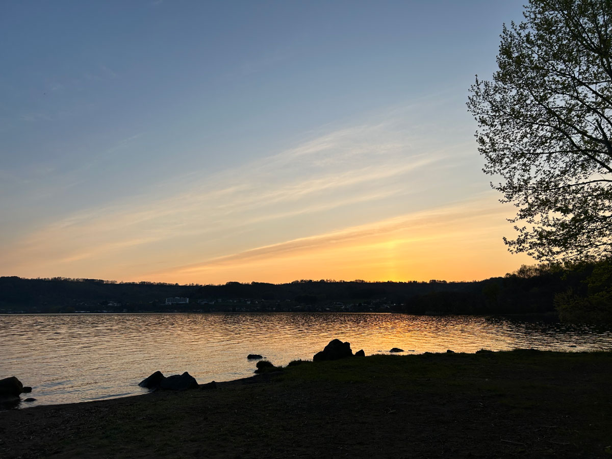 洞爺湖, 夕日, 日暮れ
